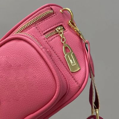 Single Handle Vintage Leather Crossbody Waist Bag for Women's Camera Shoulder Handbags