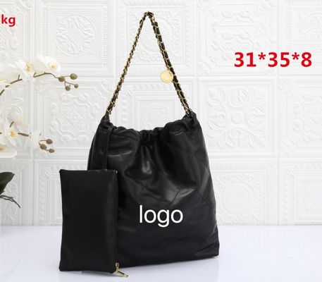 5 Colors Large Metal Chain Tote Handbags for Women Designer All Seasons Large Size