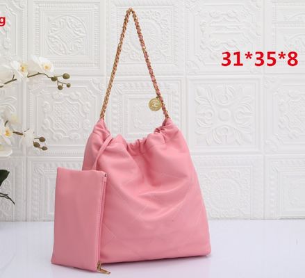 5 Colors Large Metal Chain Tote Handbags for Women Designer All Seasons Large Size