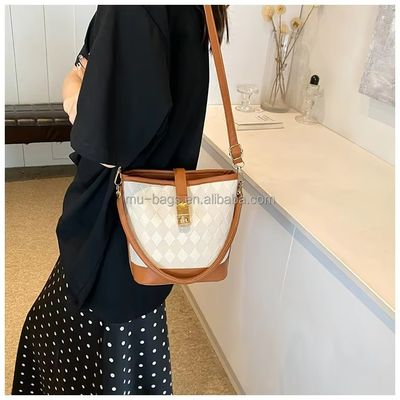 Main Material PU Leather Crossbody and Beach Bucket Bags for Summer Women's Wardrobe