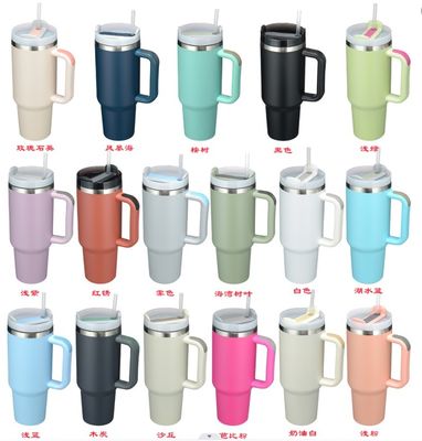 Hot and Cold Beverages Durable Spill Proof Stainless Steel Tumbler Mug with Handle