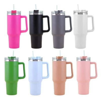 Travel Mugs 40oz Double Wall Insulated Stainless Steel Tumbler Flask for Hot Cold Drinks