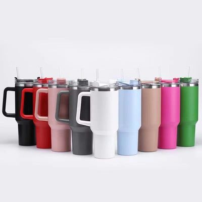 Travel Mugs 40oz Double Wall Insulated Stainless Steel Tumbler Flask for Hot Cold Drinks