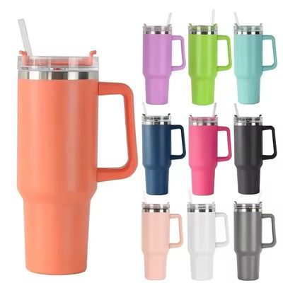 Travel Mugs 40oz Double Wall Insulated Stainless Steel Tumbler Flask for Hot Cold Drinks