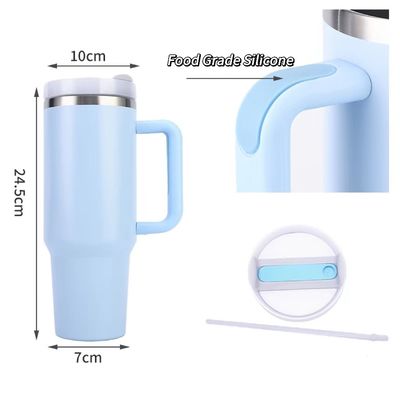 Travel Mugs 40oz Double Wall Insulated Stainless Steel Tumbler Flask for Hot Cold Drinks
