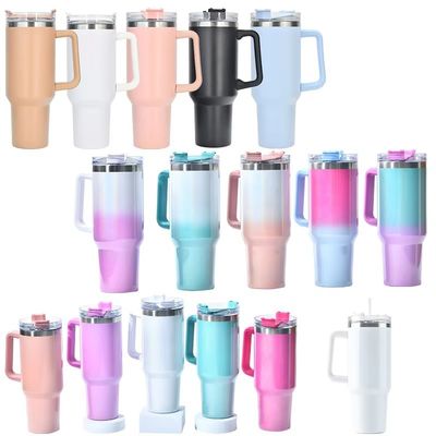 Custom Logo Water Bottle 40oz Stainless Steel Insulated Travel Mug for Camping