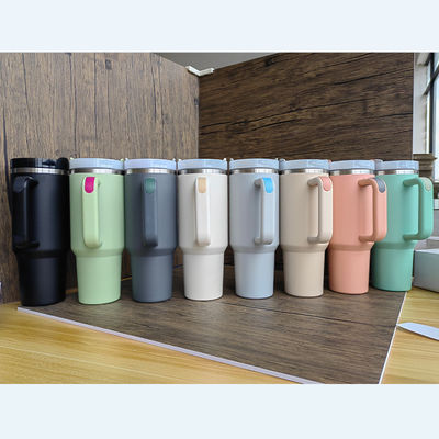 Custom Logo Water Bottle 40oz Stainless Steel Insulated Travel Mug for Camping