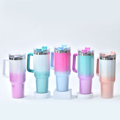 Custom Logo Water Bottle 40oz Stainless Steel Insulated Travel Mug for Camping