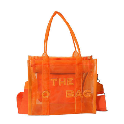 Stylish All Seasons Clear PVC Transparent Designer Large Capacity Crossbody Tote Bag