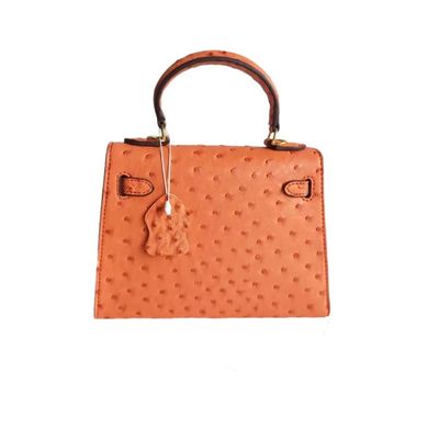 Customized Color 22CM Mini Ostrich Kellyyy End Large Shoulder Bag for Women Ladies Handbag