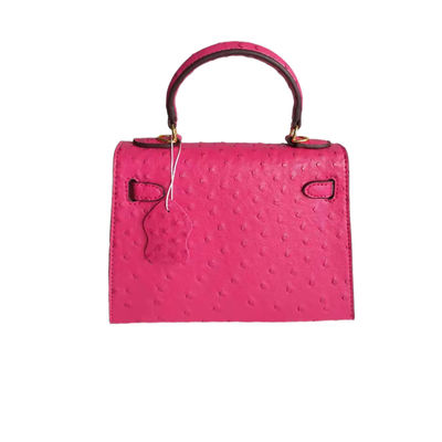 Customized Color 22CM Mini Ostrich Kellyyy End Large Shoulder Bag for Women Ladies Handbag