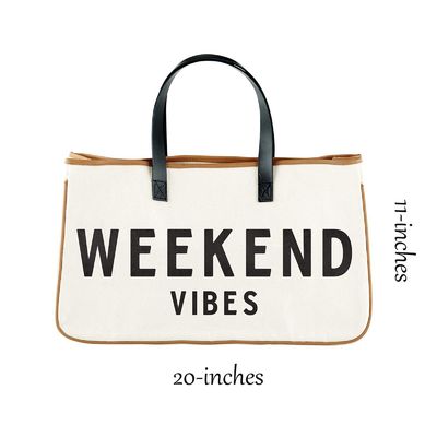 Reusable Canvas Grocery Shopping Tote Bag in Organic Cotton Material with Letter Print