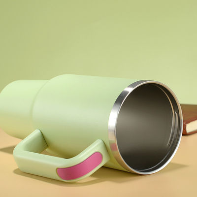 40oz Double Wall Stainless Steel Stan Car Metal Travel Coffee Mug Tumbler with Handle