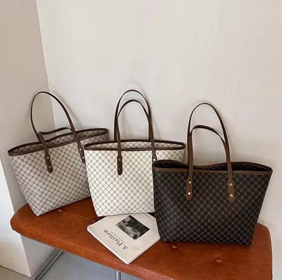 Custom Logo Accepted Luxury Printed Handbag Women PU Shoulder Bag Women's Tote Bag LDTC-RTS88