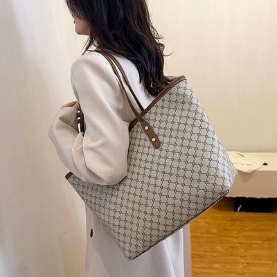 Custom Logo Accepted Luxury Printed Handbag Women PU Shoulder Bag Women's Tote Bag LDTC-RTS88