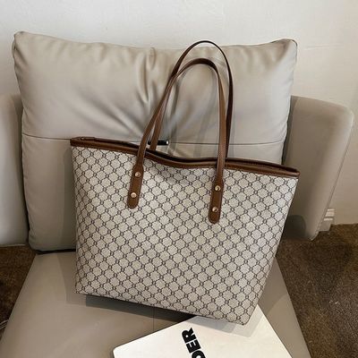 Custom Logo Accepted Luxury Printed Handbag Women PU Shoulder Bag Women's Tote Bag LDTC-RTS88