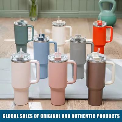 Thermal Insulation 40oz Water Cup with Handle for Adults Outdoor Tour Business Gifts