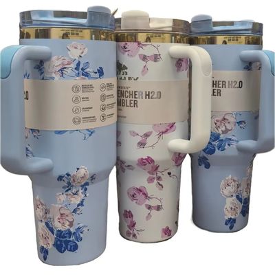 Thermal Insulation 40oz Water Cup with Handle for Adults Outdoor Tour Business Gifts