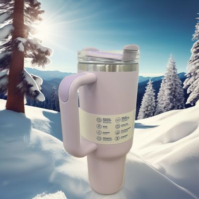 Thermal Insulation 40oz Water Cup with Handle for Adults Outdoor Tour Business Gifts