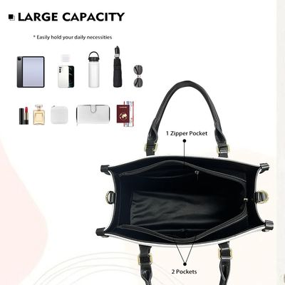 Hawaiian PU Leather Business Handbags with Customized Color and Vintage Crossbody Bag