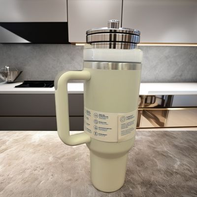 Thermal Insulation 40oz Water Cup with Handle for Adults Outdoor Tour Business Gifts