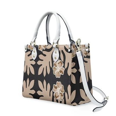 Hawaiian PU Leather Business Handbags with Customized Color and Vintage Crossbody Bag