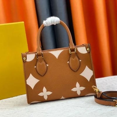 Slip-On Closure Ladies Handbag with GENUINE LEATHER and Robust Hard Leather Design