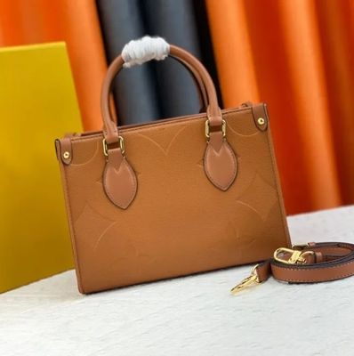 Slip-On Closure Ladies Handbag with GENUINE LEATHER and Robust Hard Leather Design