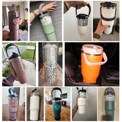 Sustainable Insulated Tumbler Coffee Cup Car Beer Travel Mug with Handle and Lid 20oz 30oz