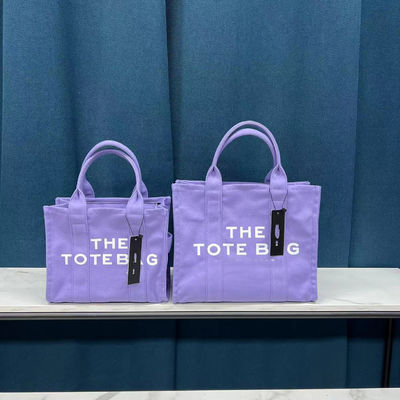 Open Closure Large Capacity Luxury Shoulder Canvas Messenger Handbags Tote Bag for Women in 11 Colors