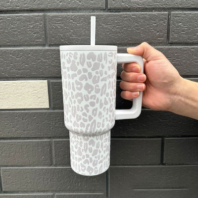 Custom Adventure 40oz Stainless Steel Tumbler with Double Wall Insulation and Handle