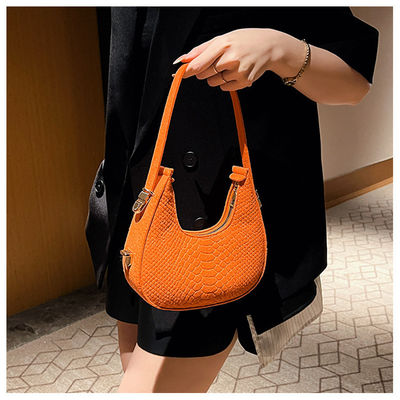 Main Material Felt 2023 Alligator-Pattern PU Leather Crossbody Hobo Bag for Women