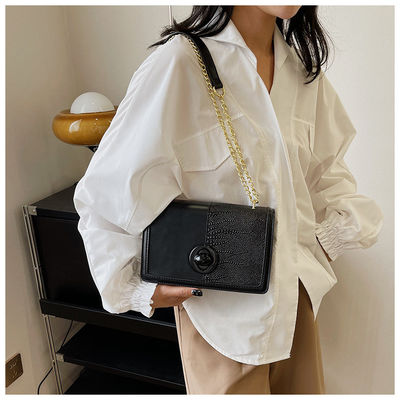 0.65kg Lightweight PU Polyester Mano Chain Bags Designer Purses for Fashionable Look