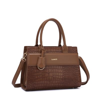 GLAMOR 2024 Ladies Bags Women's Handbag Set with Geometric Pattern and PU Leather