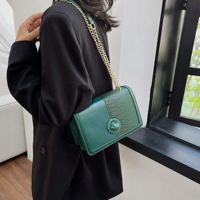 0.65kg Lightweight PU Polyester Mano Chain Bags Designer Purses for Fashionable Look