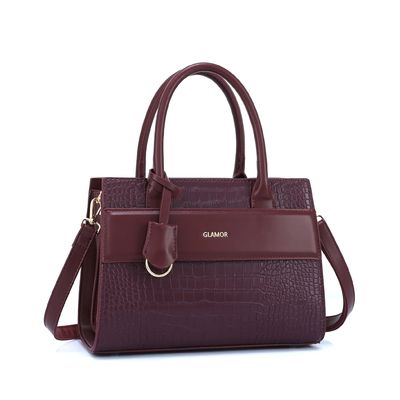 GLAMOR 2024 Ladies Bags Women's Handbag Set with Geometric Pattern and PU Leather