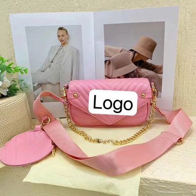 Retro Women Bags 2023 Solid Color Handbags With Chain Crossbody in Picture Color