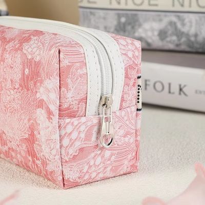 Tools Storage Eco Burlap Makeup Bag Letter Printed Bolsa De Maquillaje for Women Bags