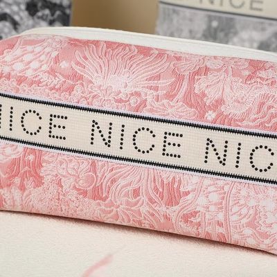 Tools Storage Eco Burlap Makeup Bag Letter Printed Bolsa De Maquillaje for Women Bags