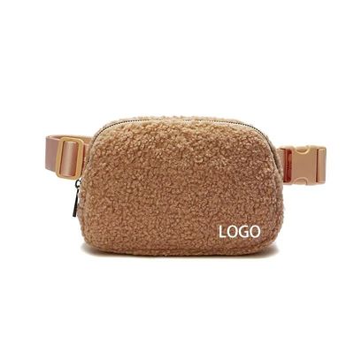 Luxury Plush Crossbody Fanny Pack Purses Fashionable Hand Bag Letter Pattern Type