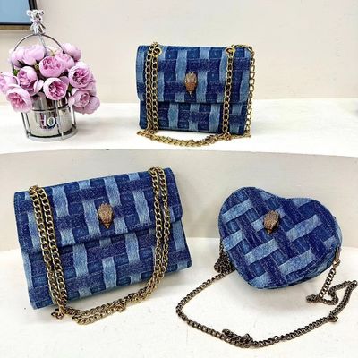 Canvas Fabric Square Crossbody Handbags Designer Eagle Head Messenger for Fashionable