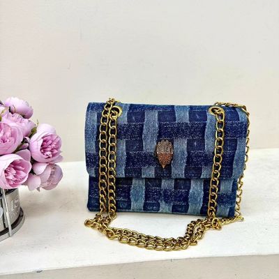 Canvas Fabric Square Crossbody Handbags Designer Eagle Head Messenger for Fashionable