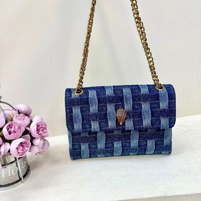 Canvas Fabric Square Crossbody Handbags Designer Eagle Head Messenger for Fashionable
