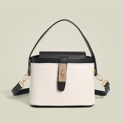 Trendy Color Sense Ladies' Box Pile Bag Hand-Held or Crossbody for Minority Women