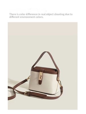 Trendy Color Sense Ladies' Box Pile Bag Hand-Held or Crossbody for Minority Women