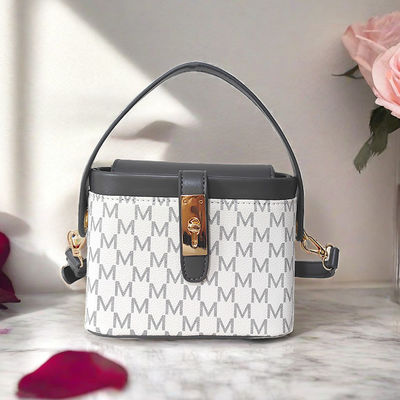 Trendy Color Sense Ladies' Box Pile Bag Hand-Held or Crossbody for Minority Women