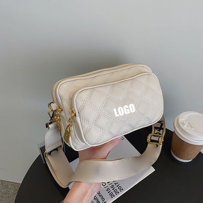 Summer Diamond Multi-Pocket Shoulder Bag with Motion Detection and High Capacity