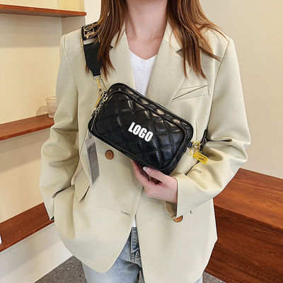 Summer Diamond Multi-Pocket Shoulder Bag with Motion Detection and High Capacity