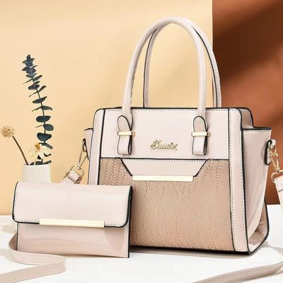 Winter Season Large Capacity Handbags Set for Women in Alligator Pattern PU Leather