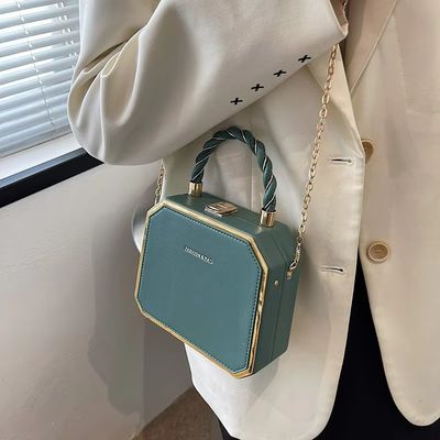 Motion Detection Cross-Chain Shoulder Women's Purses with Small Jelly-Light and PU
